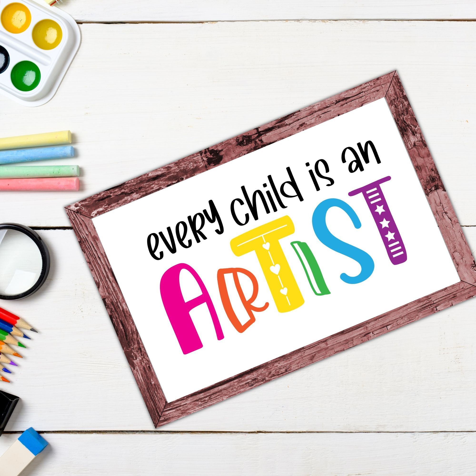 Free Every Child Is An Artist Printable Poster KY DesignX free-every-child-is-an-artist-printable-poster-ky-designx
