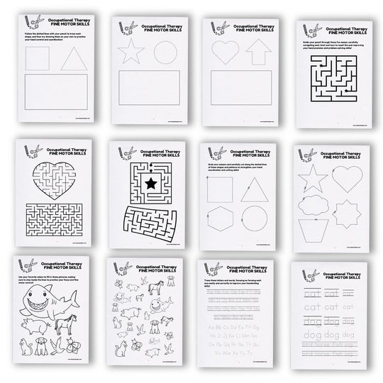 Free Fine Motor Occupational Therapy Worksheets - KY designX