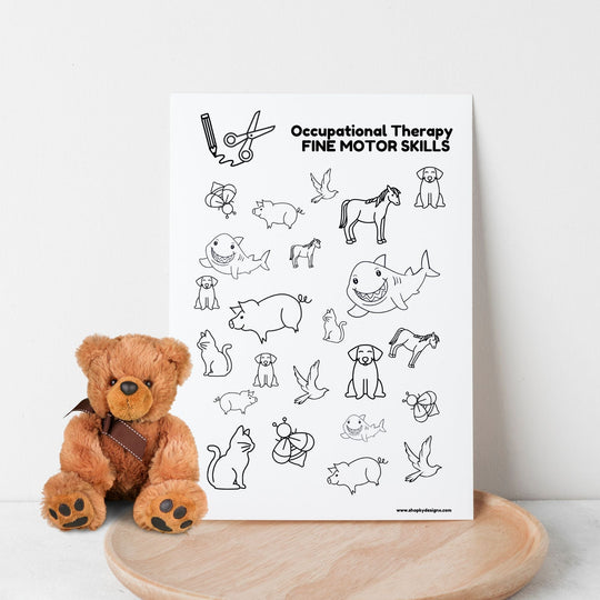 Free Fine Motor Occupational Therapy Worksheets - KY designX