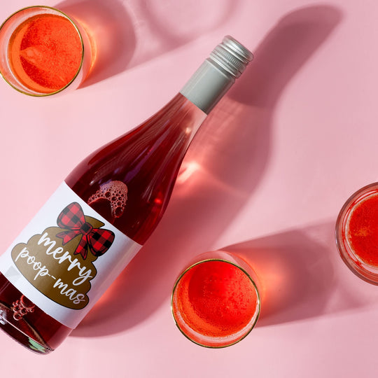 Free Fun Printable Christmas Wine Labels - KY designX