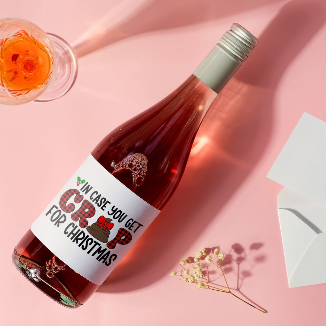 Free Fun Printable Christmas Wine Labels - KY designX