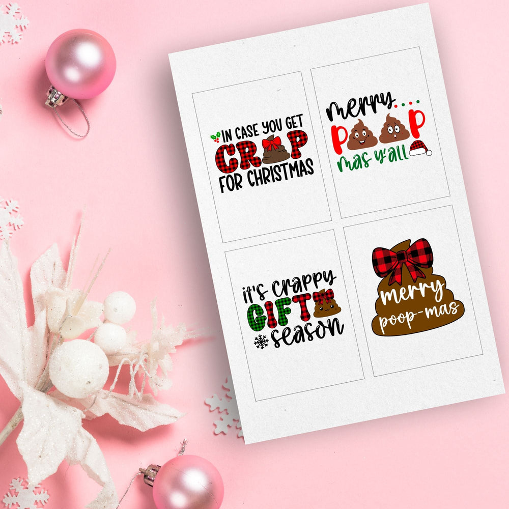 Free Fun Printable Christmas Wine Labels - KY designX