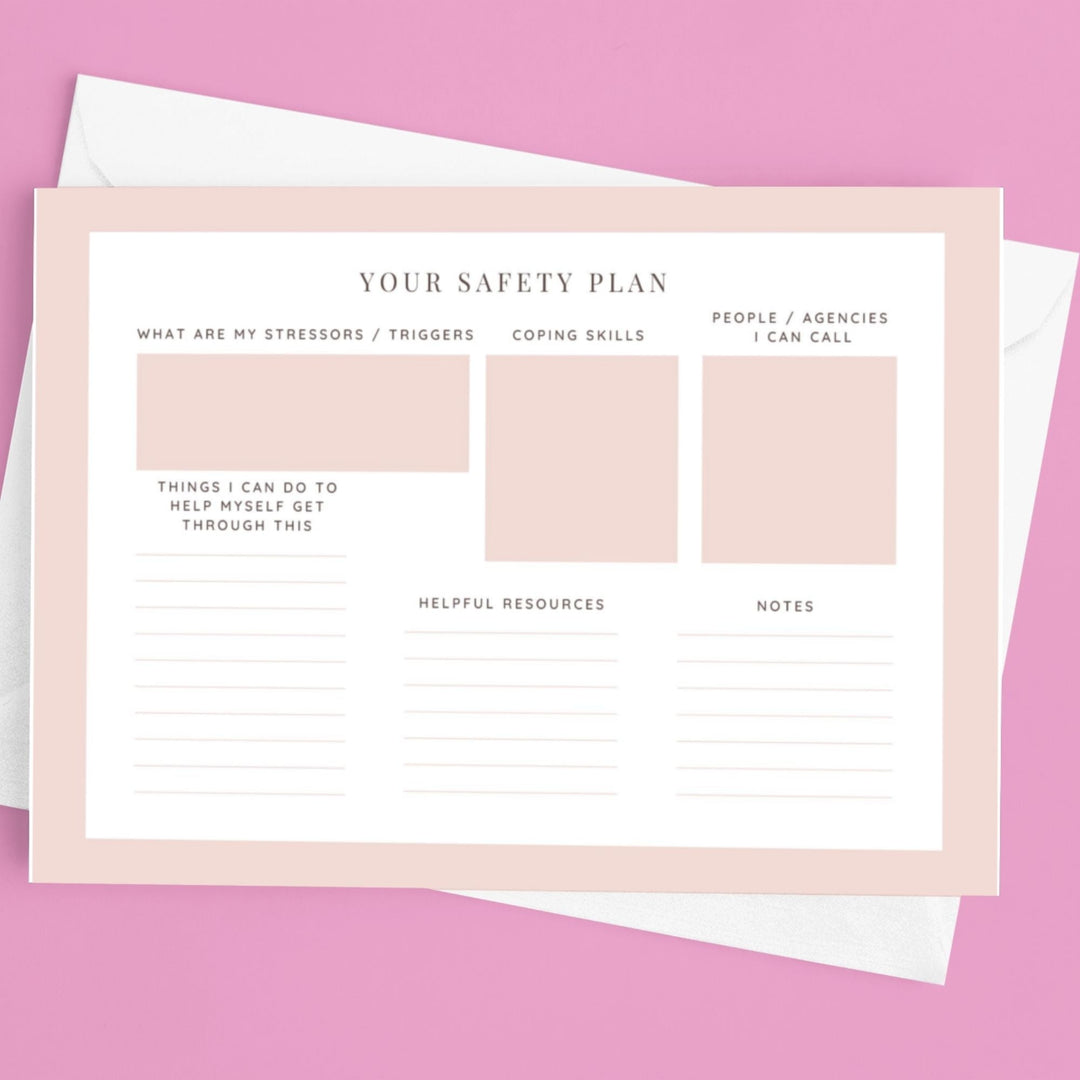 Free Mental Health Printable Crisis Plan - KY designX