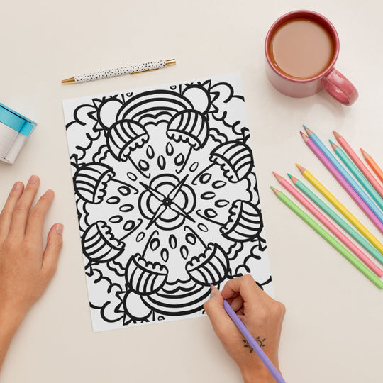 Free Mindfulness Mandala coloring pages - KY designX