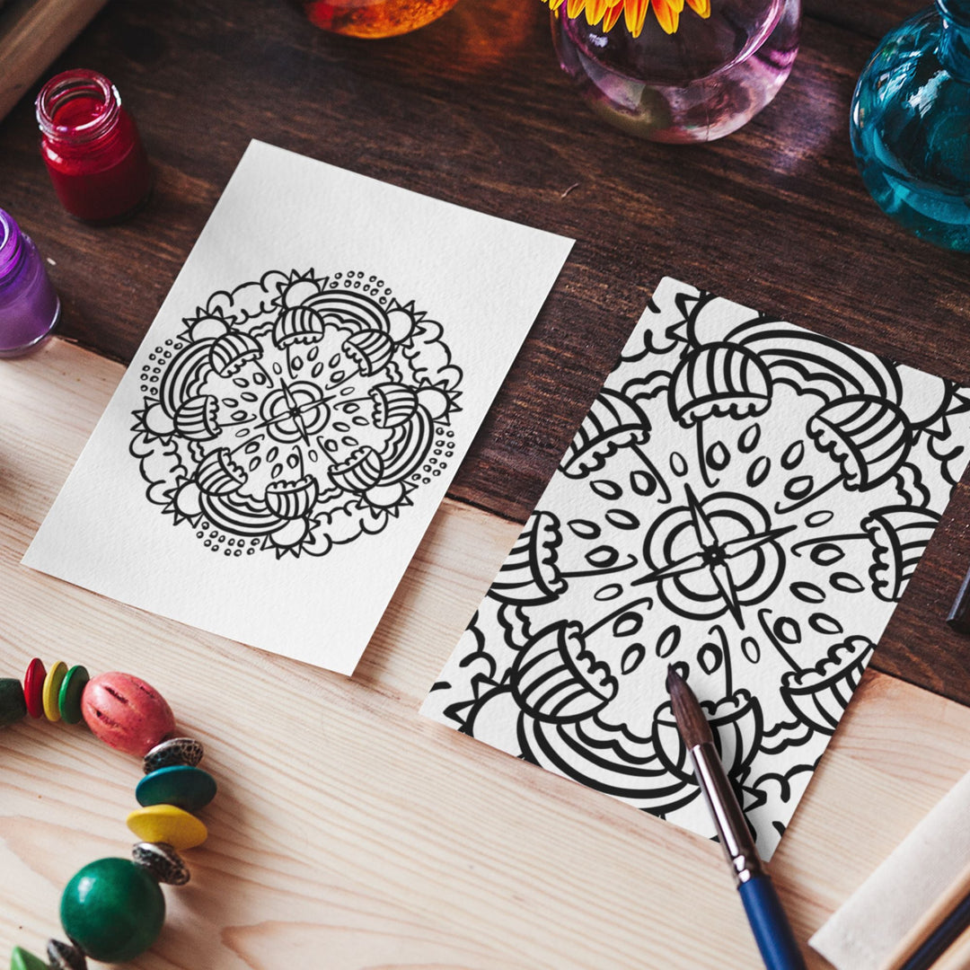 Free Mindfulness Mandala coloring pages - KY designX
