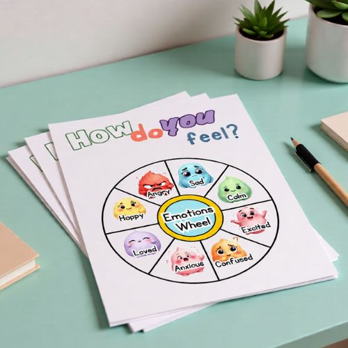 Free Neurodiversity Emotions Wheel Printable - KY designX
