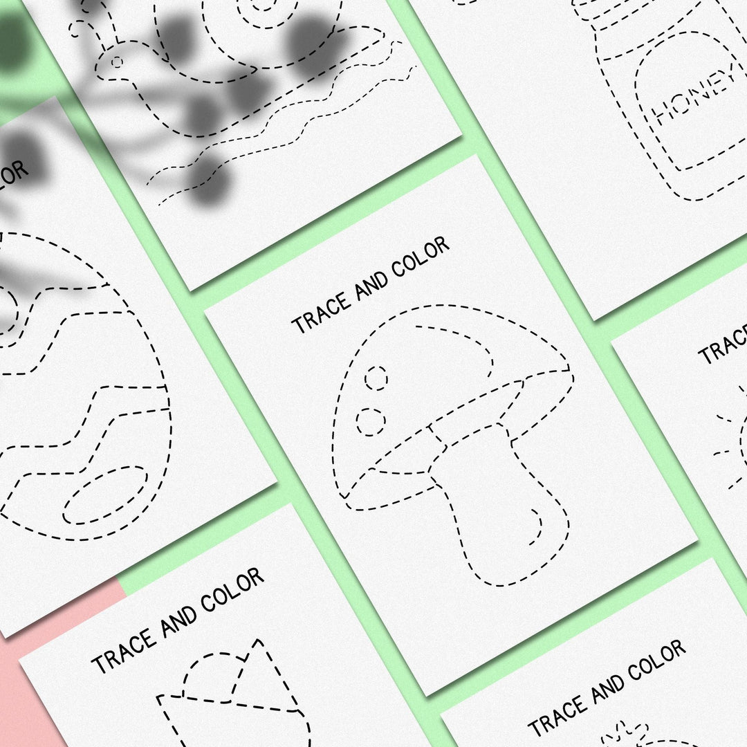 Free pencil control Worksheets for Children - KY designX