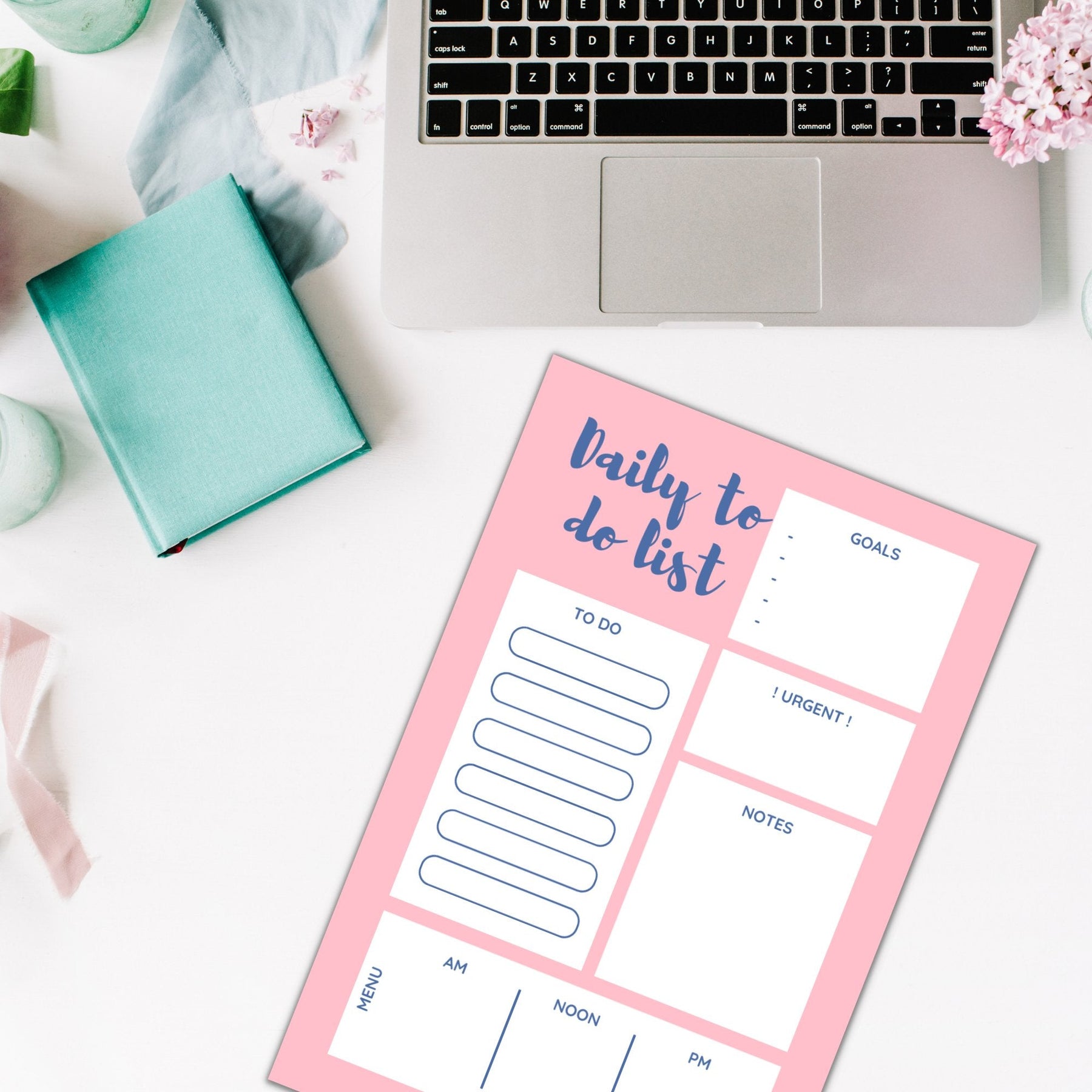 Daily Task Pink Free Pink Printable Daily to-do List - KY designX