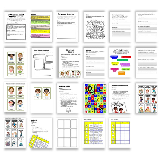 Free Printable Anger Management Workbook for Kids - KY designX