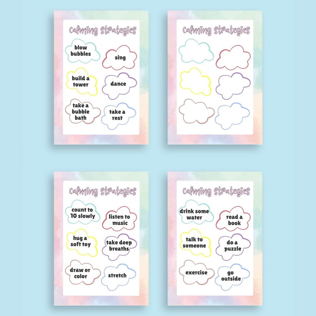 Free printable calming strategies poster - KY designX