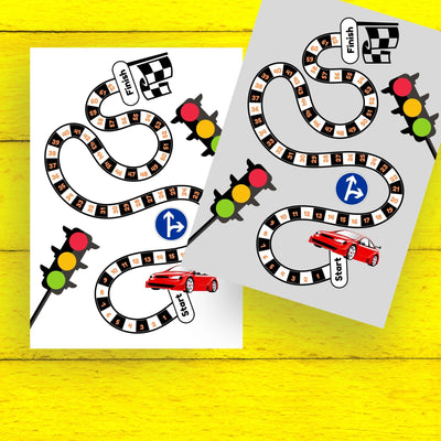 Free Printable Car Racing Board Game