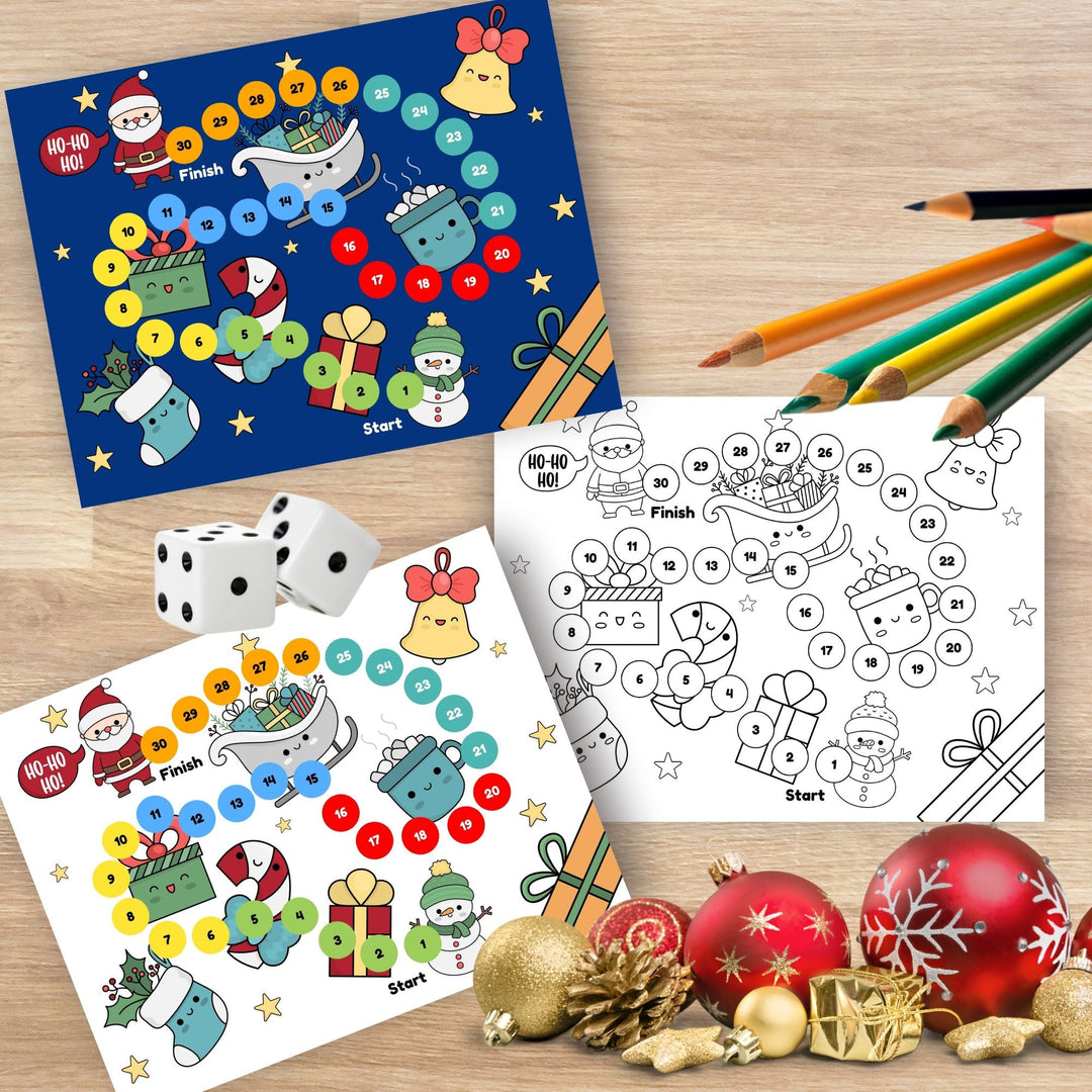 Free Printable Christmas Board Game - KY designX