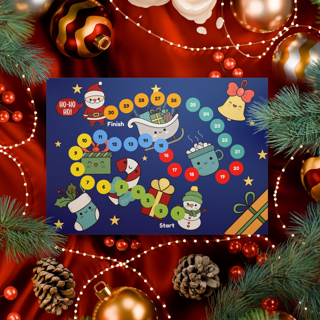 Free Printable Christmas Board Game - KY designX