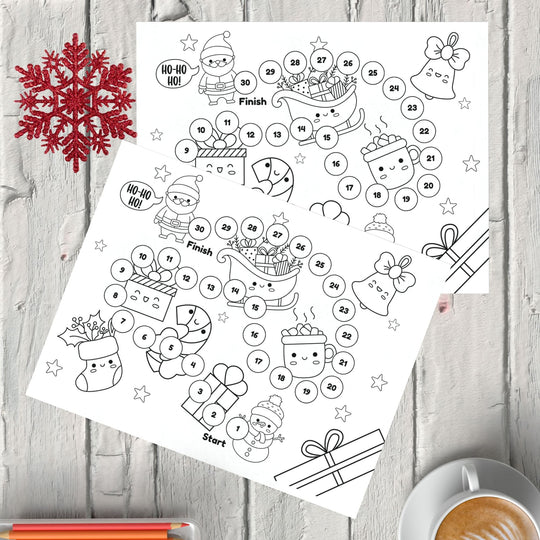 Free Printable Christmas Board Game - KY designX