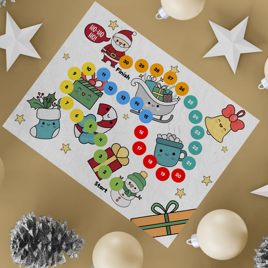 Free Printable Christmas Board Game - KY designX