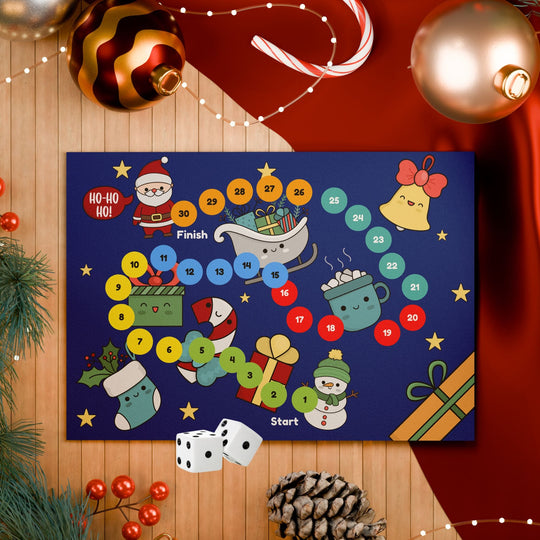 Free Printable Christmas Board Game - KY designX