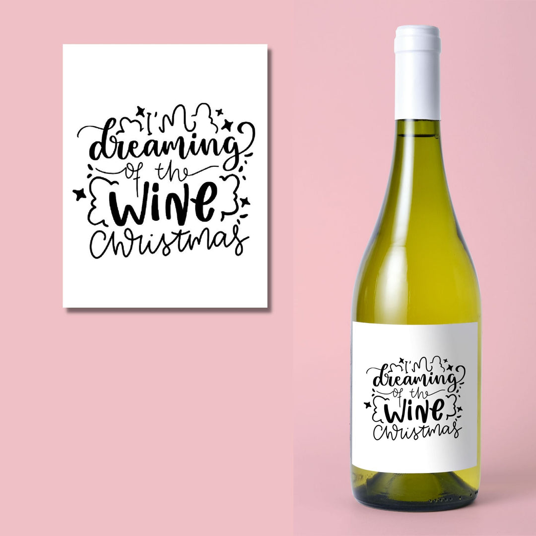 Free Printable Christmas Wine Labels - KY designX