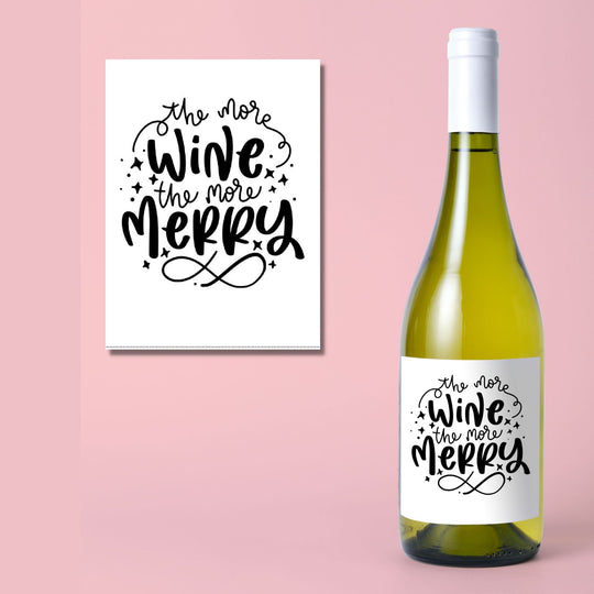 Free Printable Christmas Wine Labels - KY designX