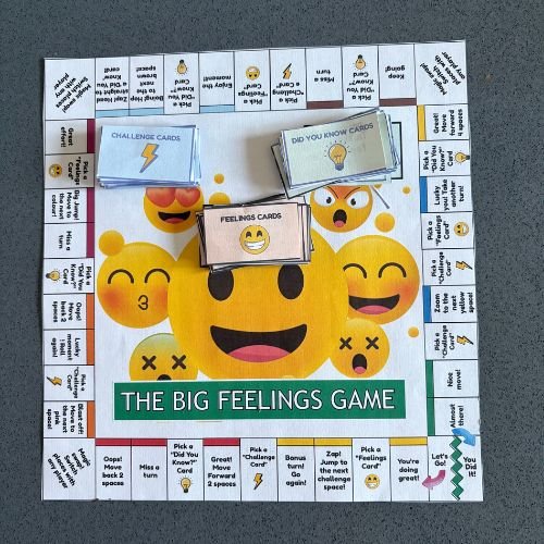 Free Printable Emotions Board Game for Kids - KY designX