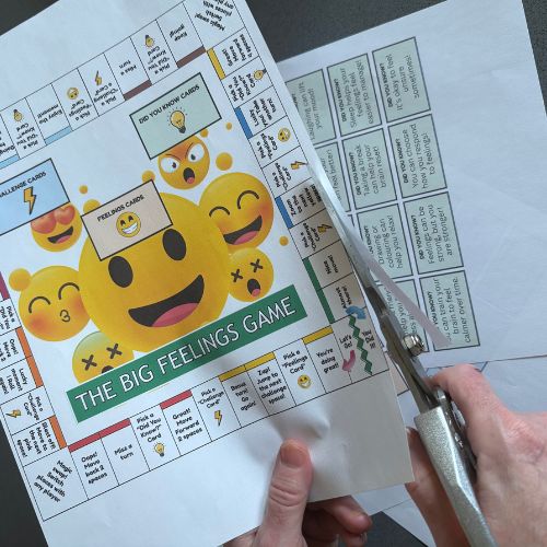 Free Printable Emotions Board Game for Kids - KY designX
