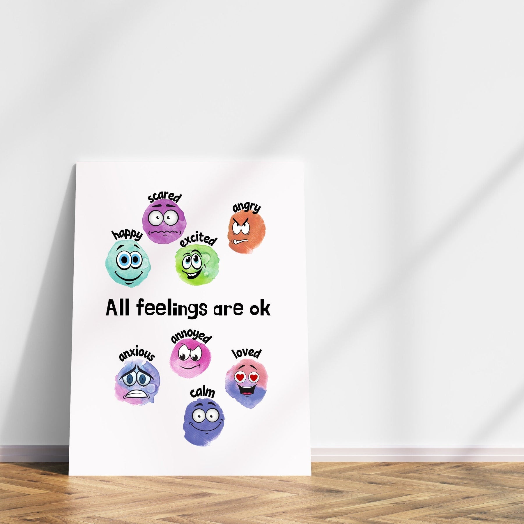 Express Feeling Sticker Free printable feelings poster for young children - KY designX