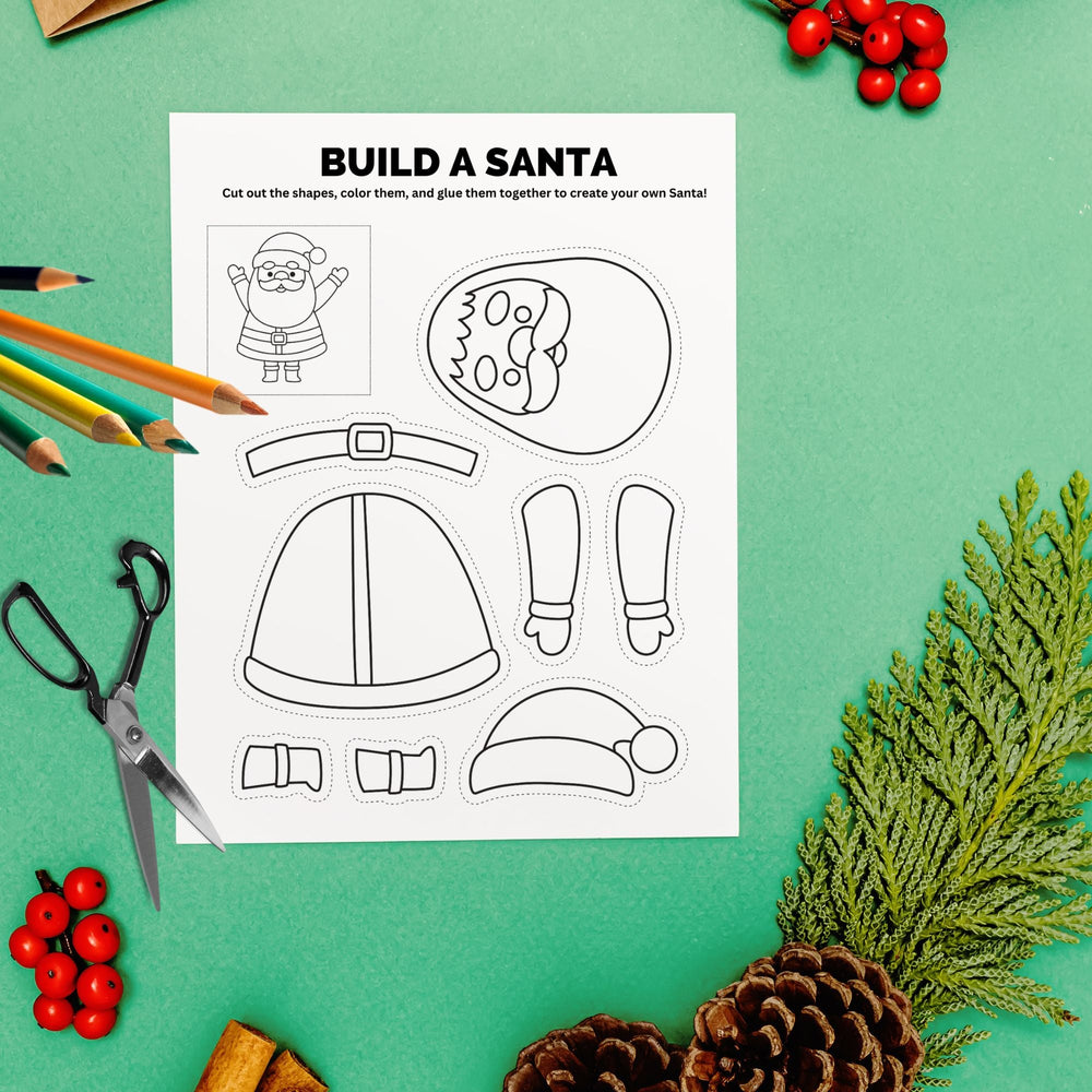 Free Printable Festive Christmas Crafts for Kids - KY designX