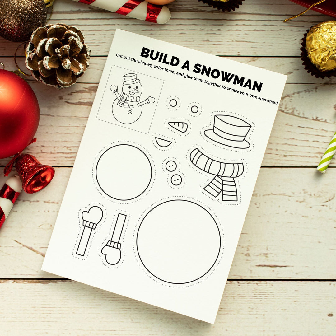 Free Printable Festive Christmas Crafts for Kids - KY designX