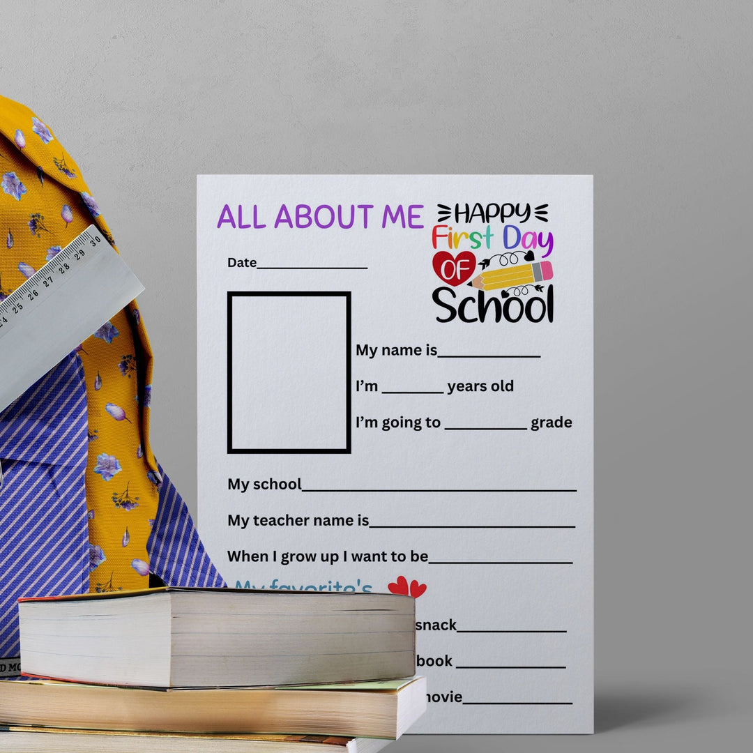 Free Printable First Day of Primary School - KY designX
