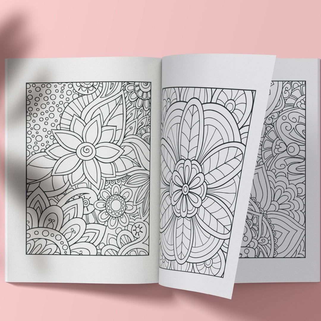 Free Printable mandal Coloring Book - KY designX
