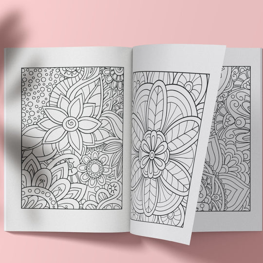 Free Printable mandal Coloring Book - KY designX