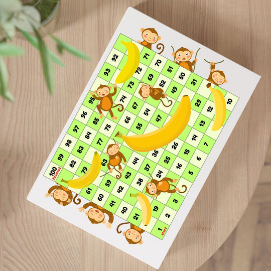 Free Printable Monkeys and Bananas Board Game - KY designX