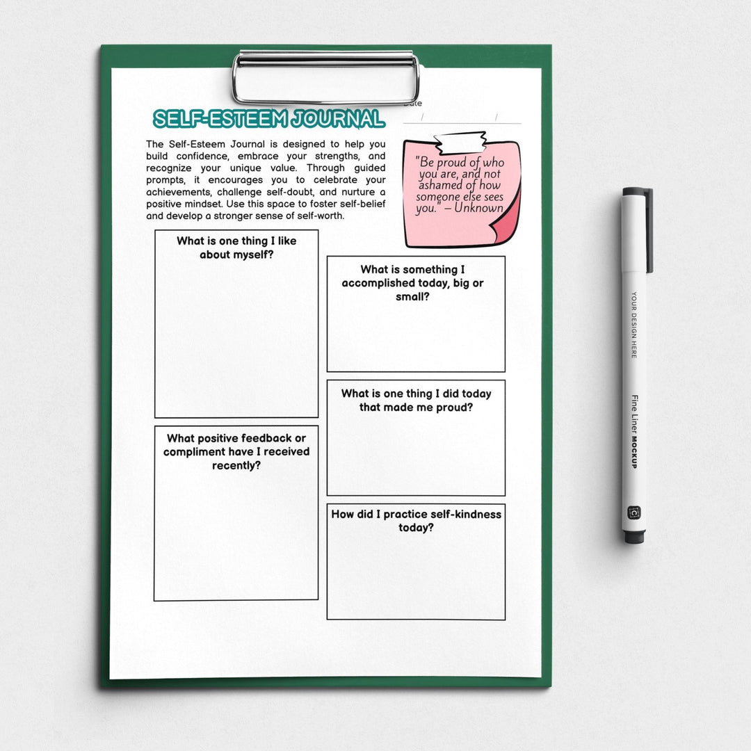 Free Printable self - love planner for personal growth - KY designX
