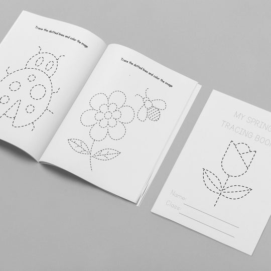 Free Printable Spring Tracing Workbook - KY designX