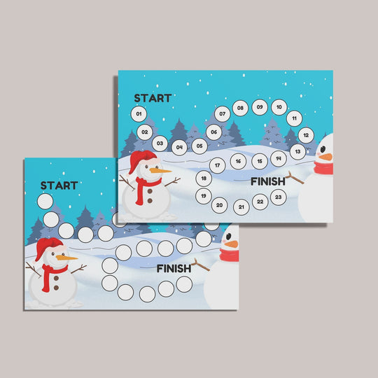 Free Printable Winter Board Game - KY designX