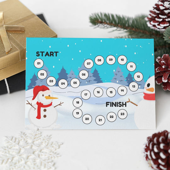 Free Printable Winter Board Game - KY designX