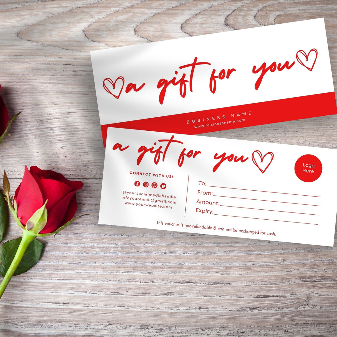 Gift Certificate template tailored for Small Businesses - KY designX