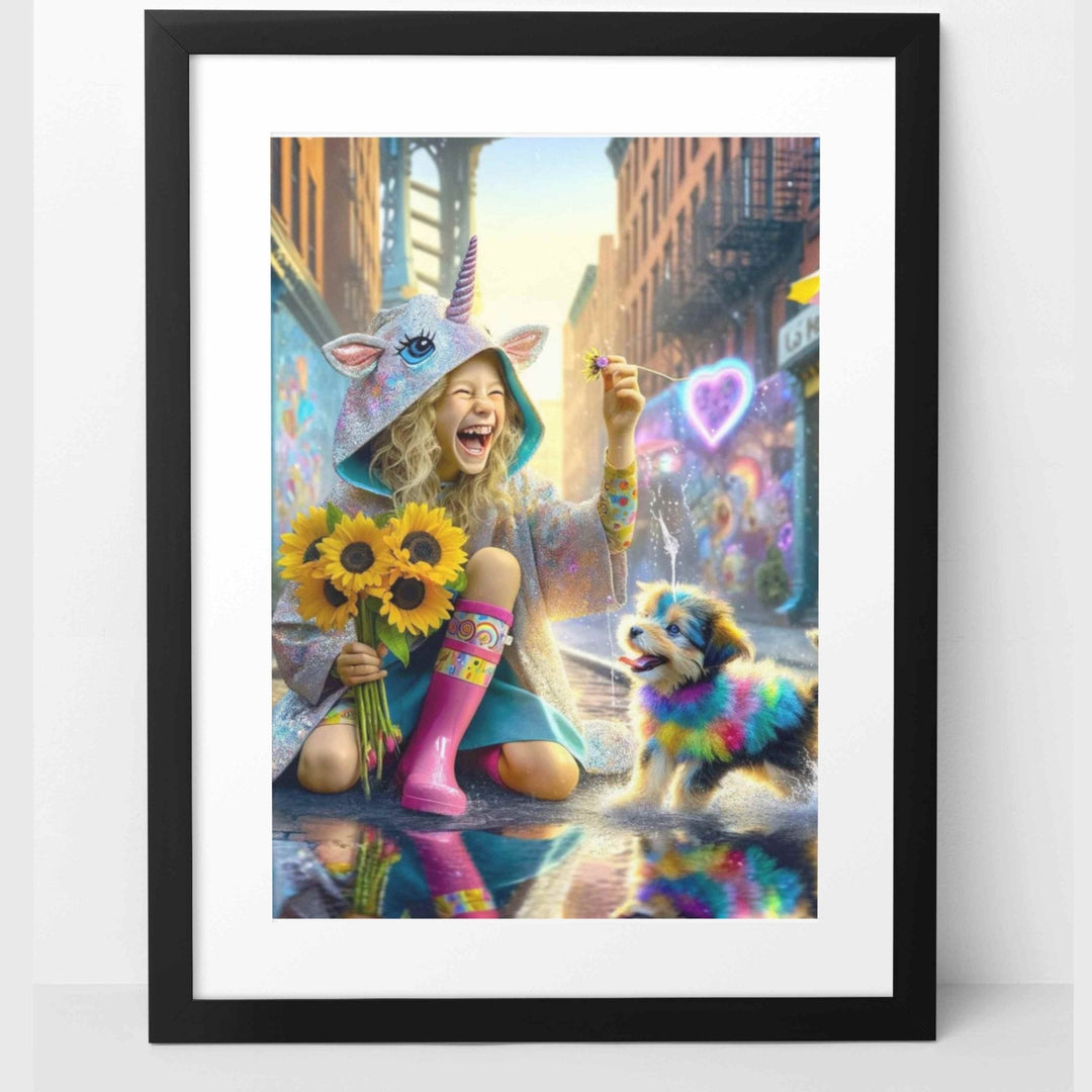 Girls' Room Bright and Cheerful Wall Printable - KY designX