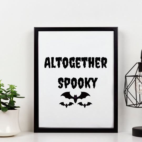 Halloween ALTOGETHER spooky printable - KY designX