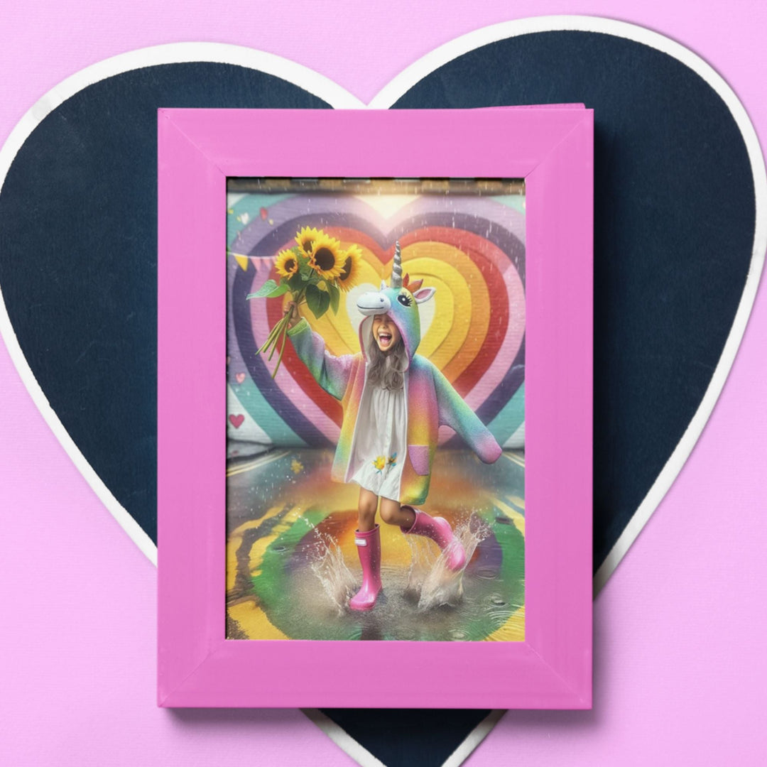 Happy Vibrant Girl Printable Wall Decor - KY designX