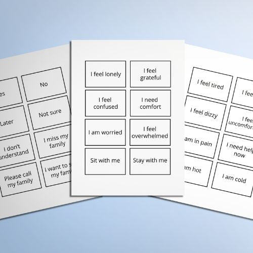 Hospital Communication Cards for Tracheostomy Patients - KY designX