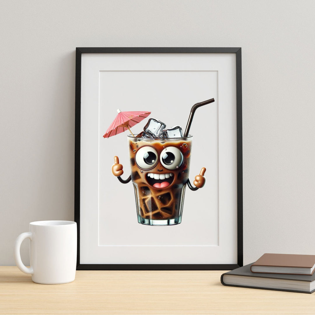 Ice Coffee Funny Printable Wall Decor - KY designX