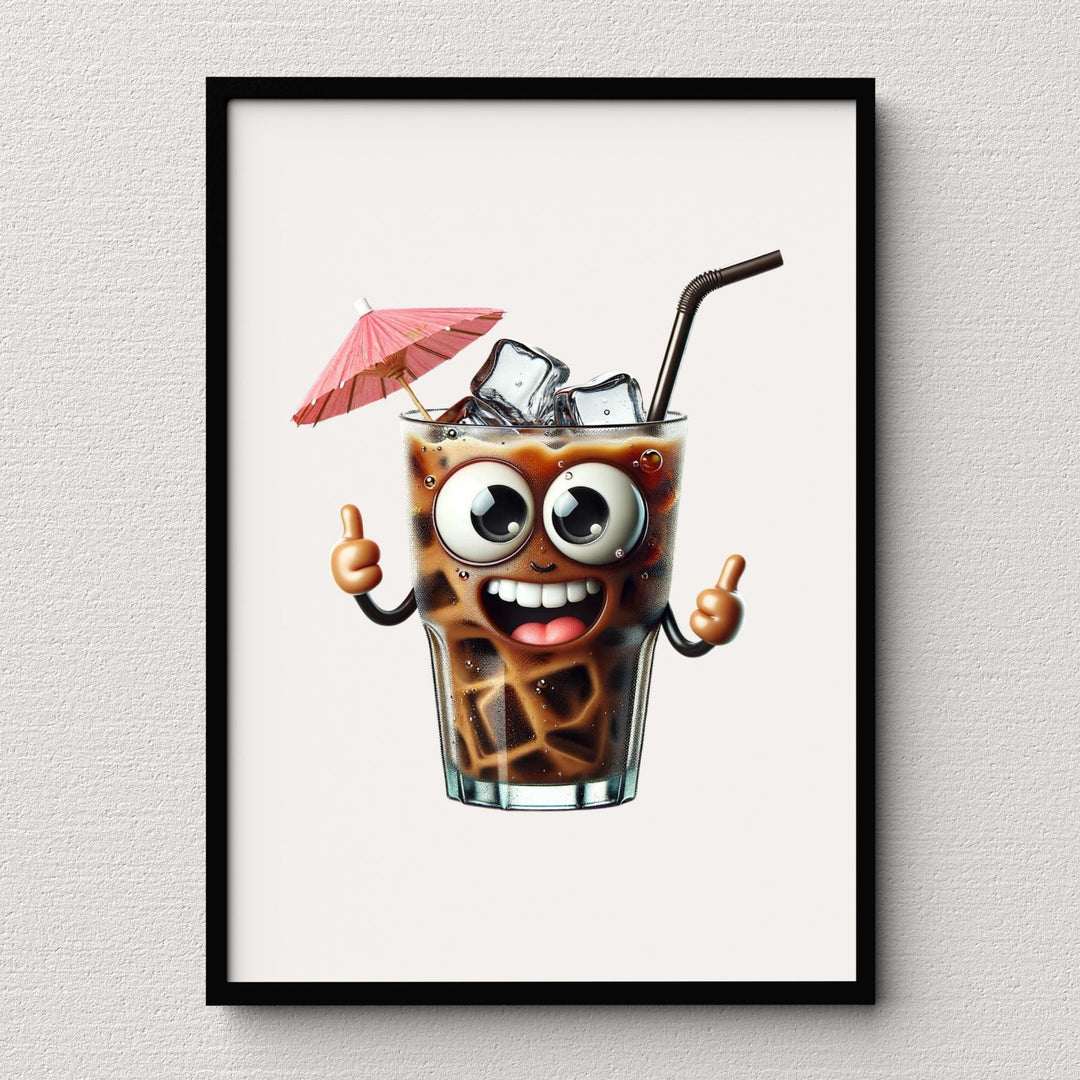 Ice Coffee Funny Printable Wall Decor - KY designX
