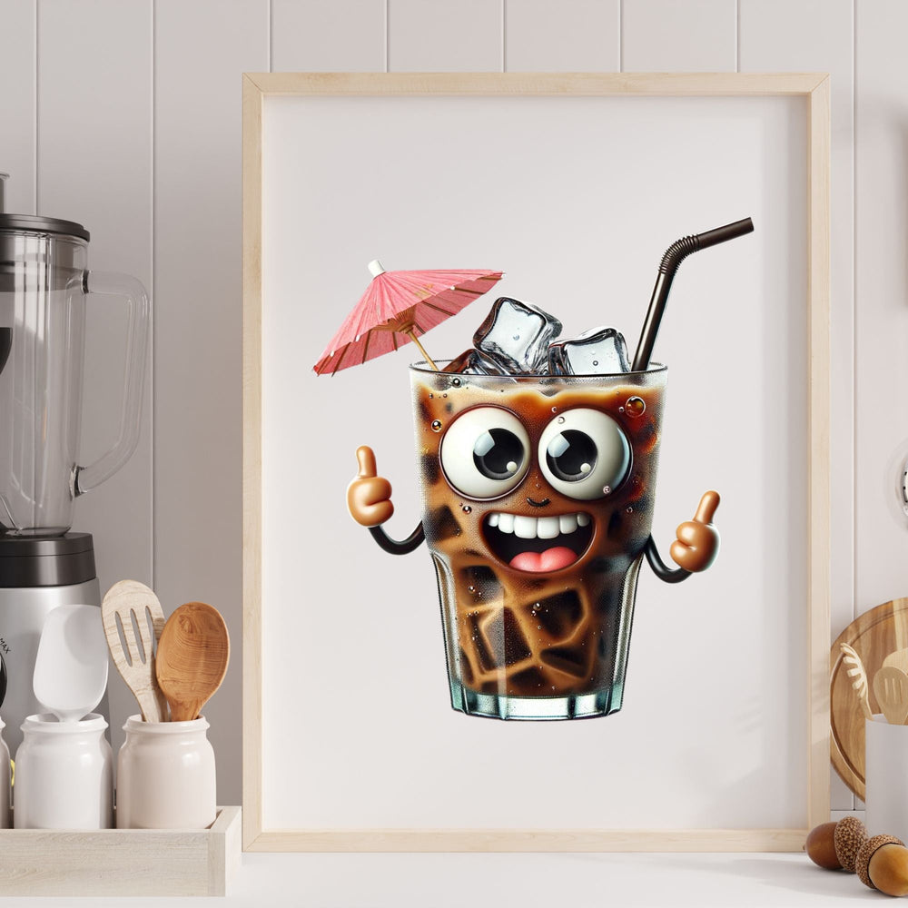 Ice Coffee Funny Printable Wall Decor - KY designX