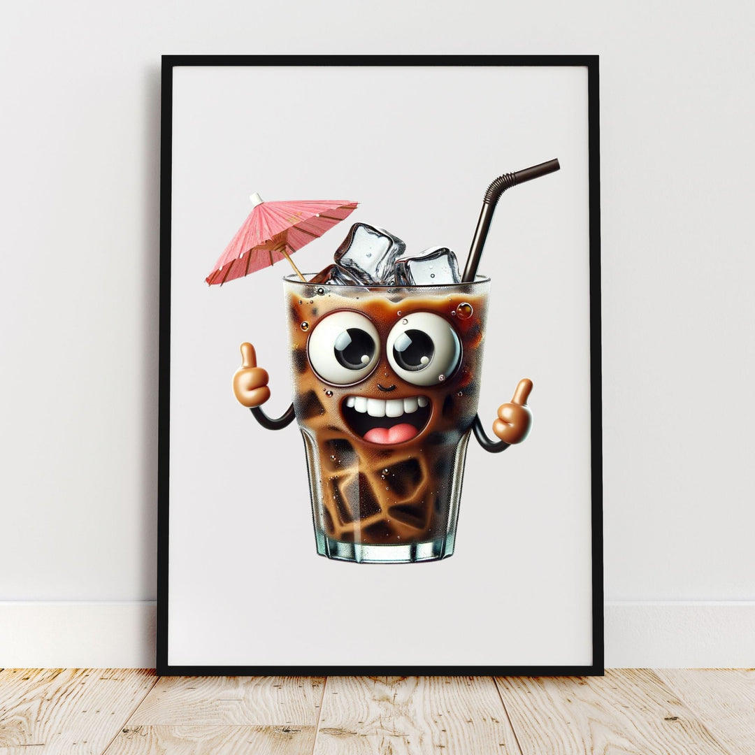 Ice Coffee Funny Printable Wall Decor - KY designX