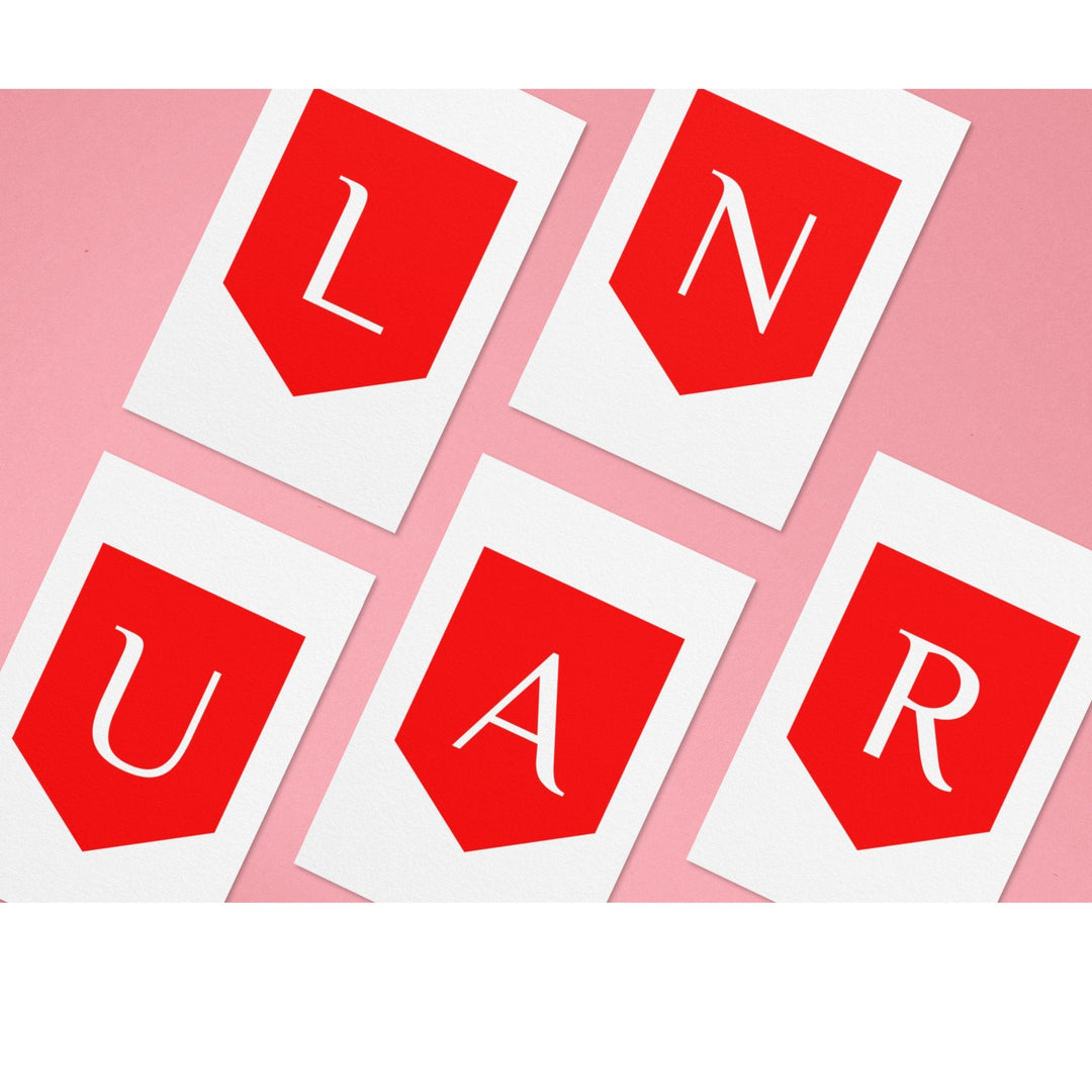 Lunar New Year printable banner - KY designX