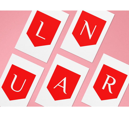Lunar New Year printable banner - KY designX