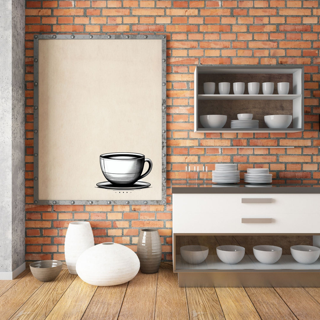 Minimalist Printable Monochrome Coffee Decor - KY designX