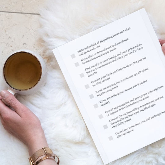 Moving abroad printable checklists - KY designX