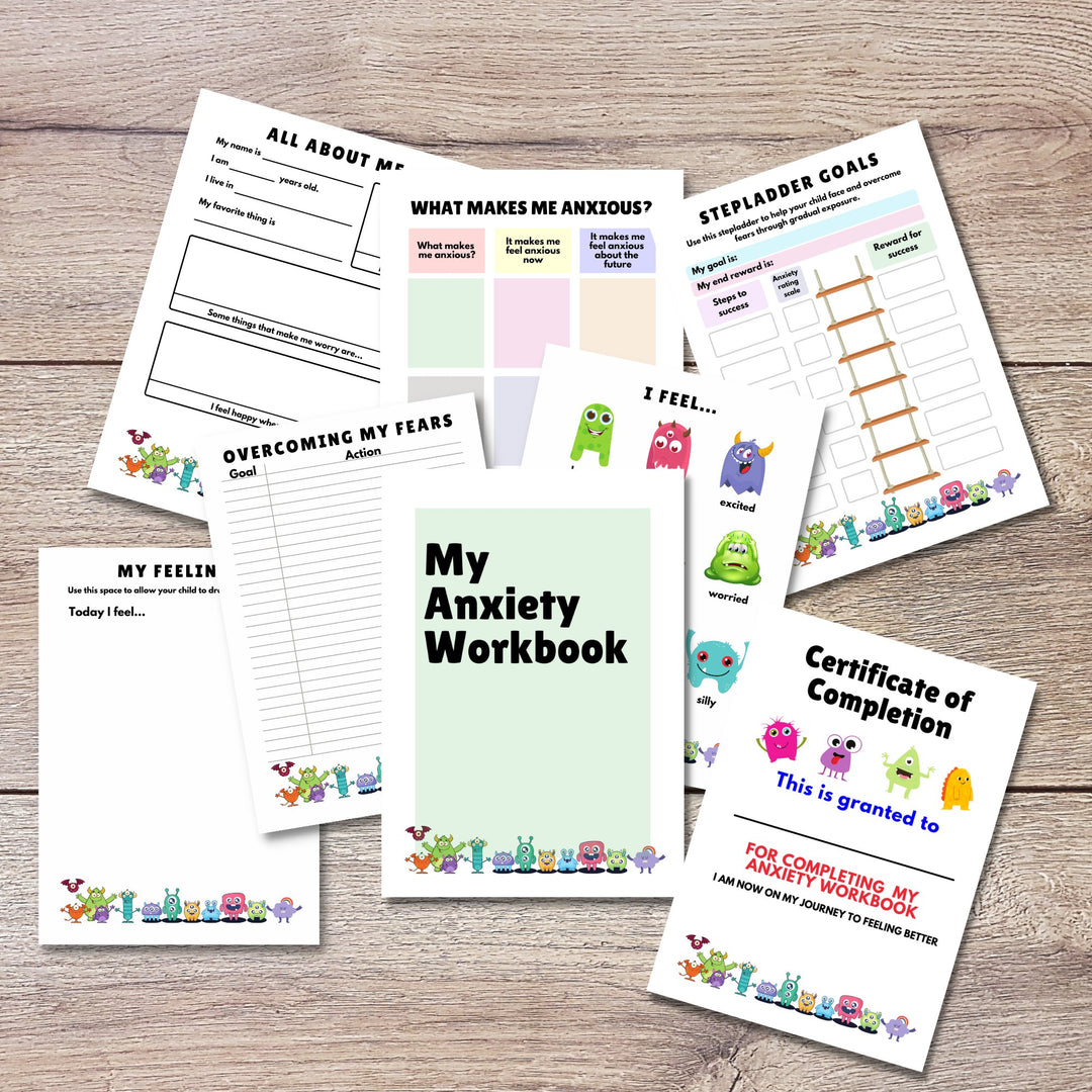 My Printable Anxiety Workbook for Children - KY designX