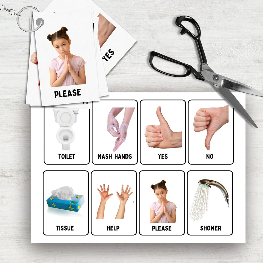 PECS Communication Cards with Real Photos for Kids - KY designX